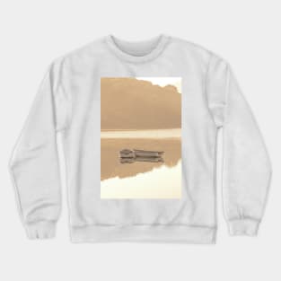 'Golden, Misty Morning on the Loch', Loch Faskally, Pitlochry. Crewneck Sweatshirt